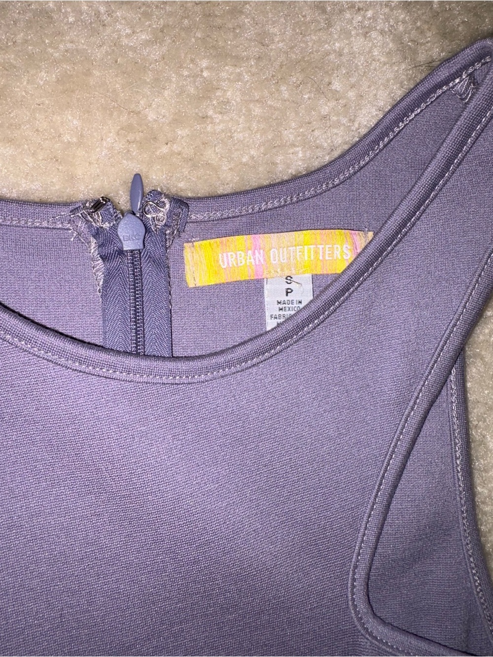 NWT Urban Outfitters Sleeveless Bodycon Dress - Slate Purple - Picture 4 of 5
